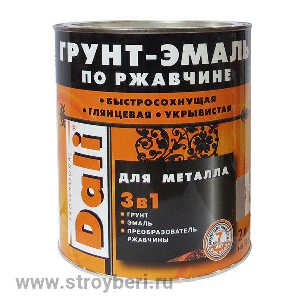 DALI Грунт-эмаль по ржавчине Серебристый алюминий RAL9006 0.75л