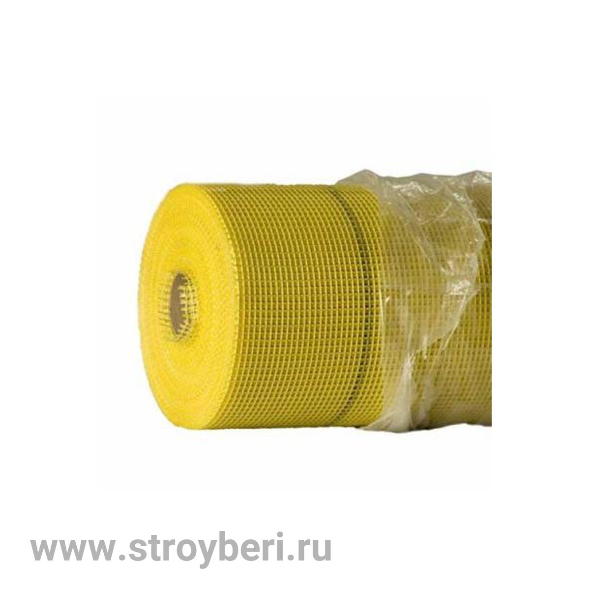 Сетка фасадная желтая 5*5мм (1*50м) 145 г/м2