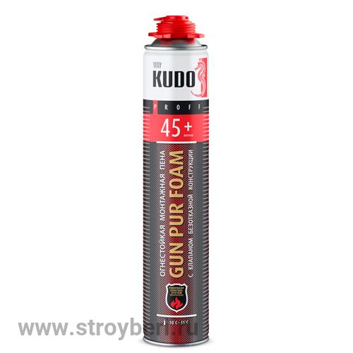 KUPPF10U45+ Пена полиуретановая монтажная профессинальная огнестойкая всесезонная KUDO PROFF 45+