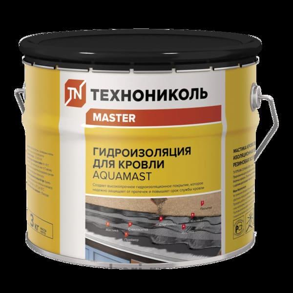 Мастика битумно-резиновая (кровля) АкваМаст (3кг)