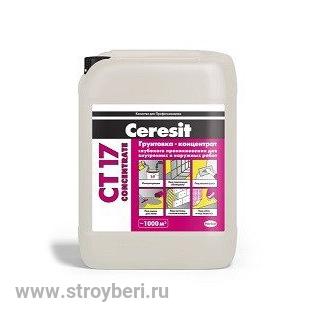 Проникающая грунтовка Церезит CT-17/10 л концентрат прозрачный