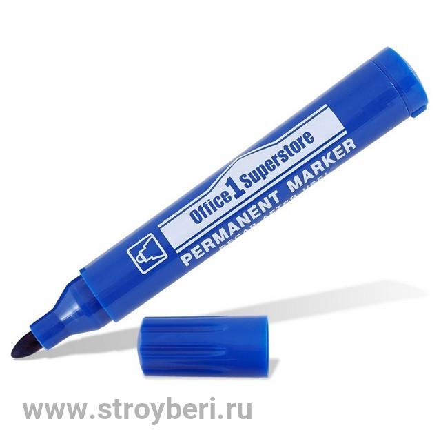 Маркер перманентный синий