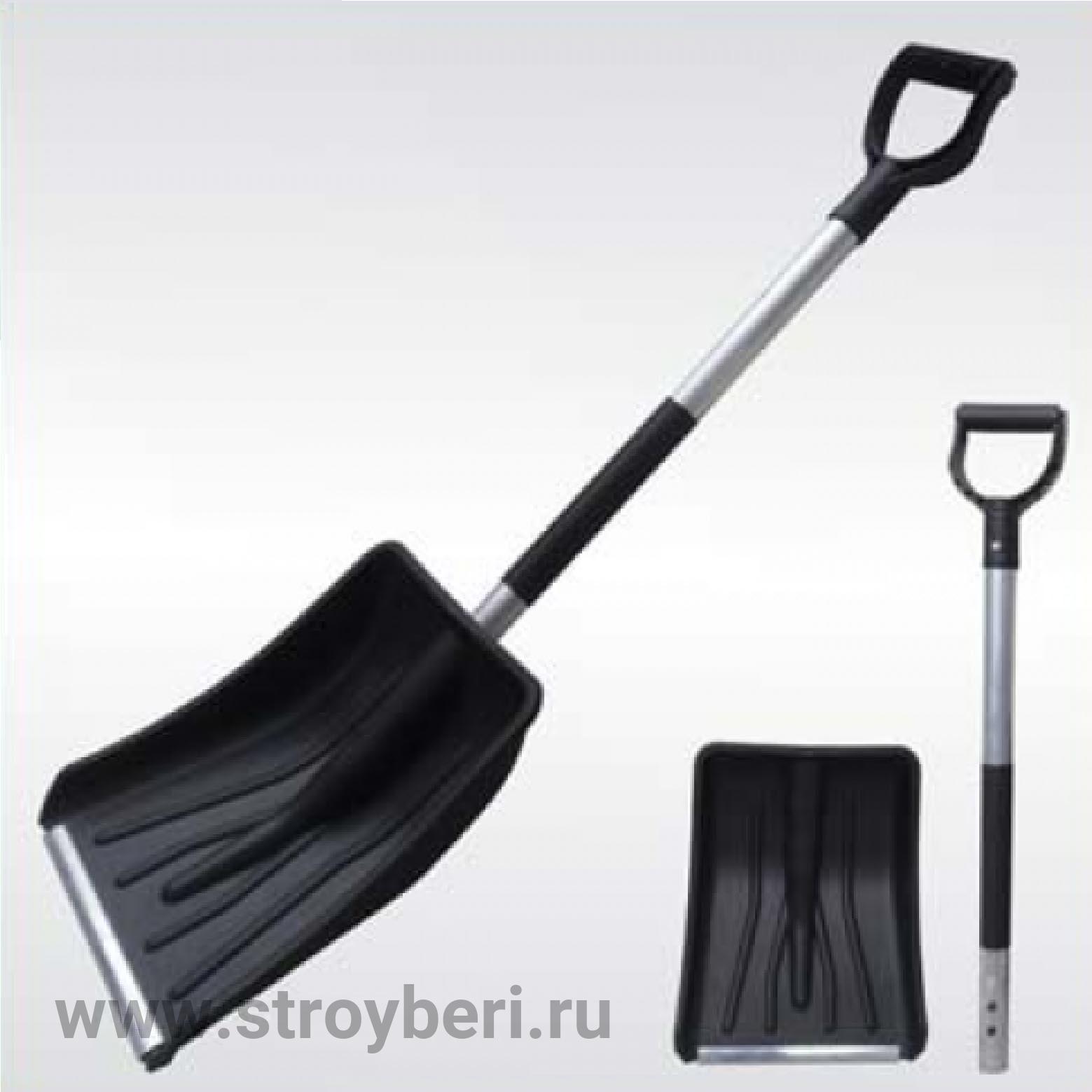 Лопата снег пласт 350х350мм с оцинк планкой  без черенка