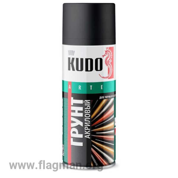 KU-2103 Грунт аэрозольный КУДО акриловый черный 0.52л Д