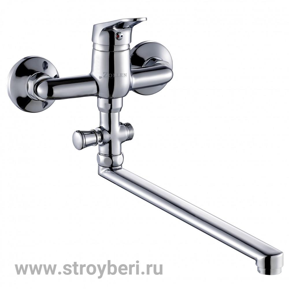 Смеситель ZOLLEN LEIPZIG (арт. LE62610441) для ванны нижн. изл. 350 мм,карт.35мм !!!