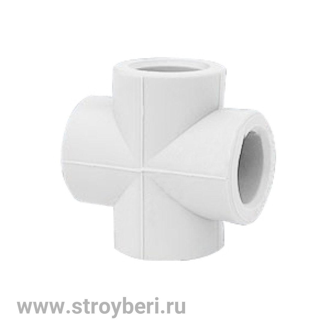 *Крест PPR белый 32