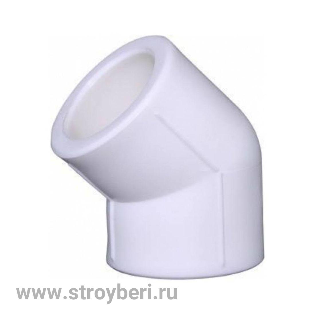 Угольник PPR белый 32