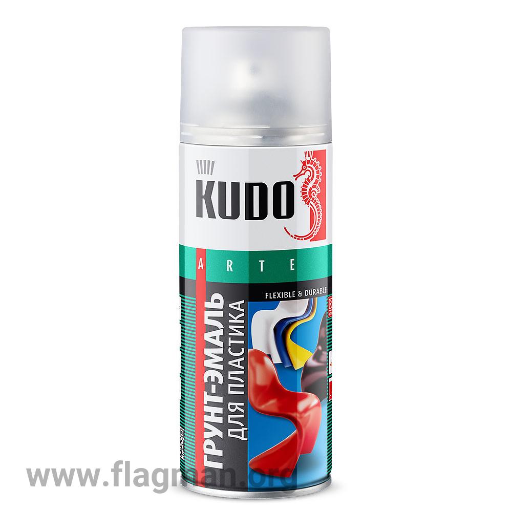 KU-6003 Грунт-эмаль КУДО для пластика белая RAL 9003 0.52л Д