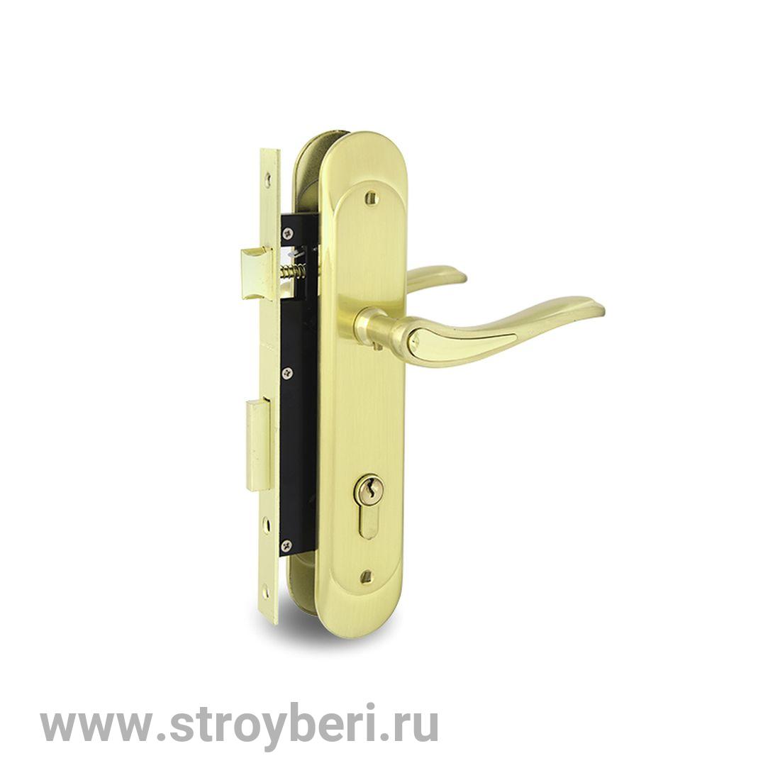 Замок врезной ЗВ 1856 SG/GP (12