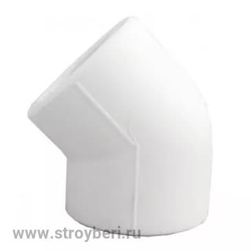 Угольник PPR белый 45гр 32
